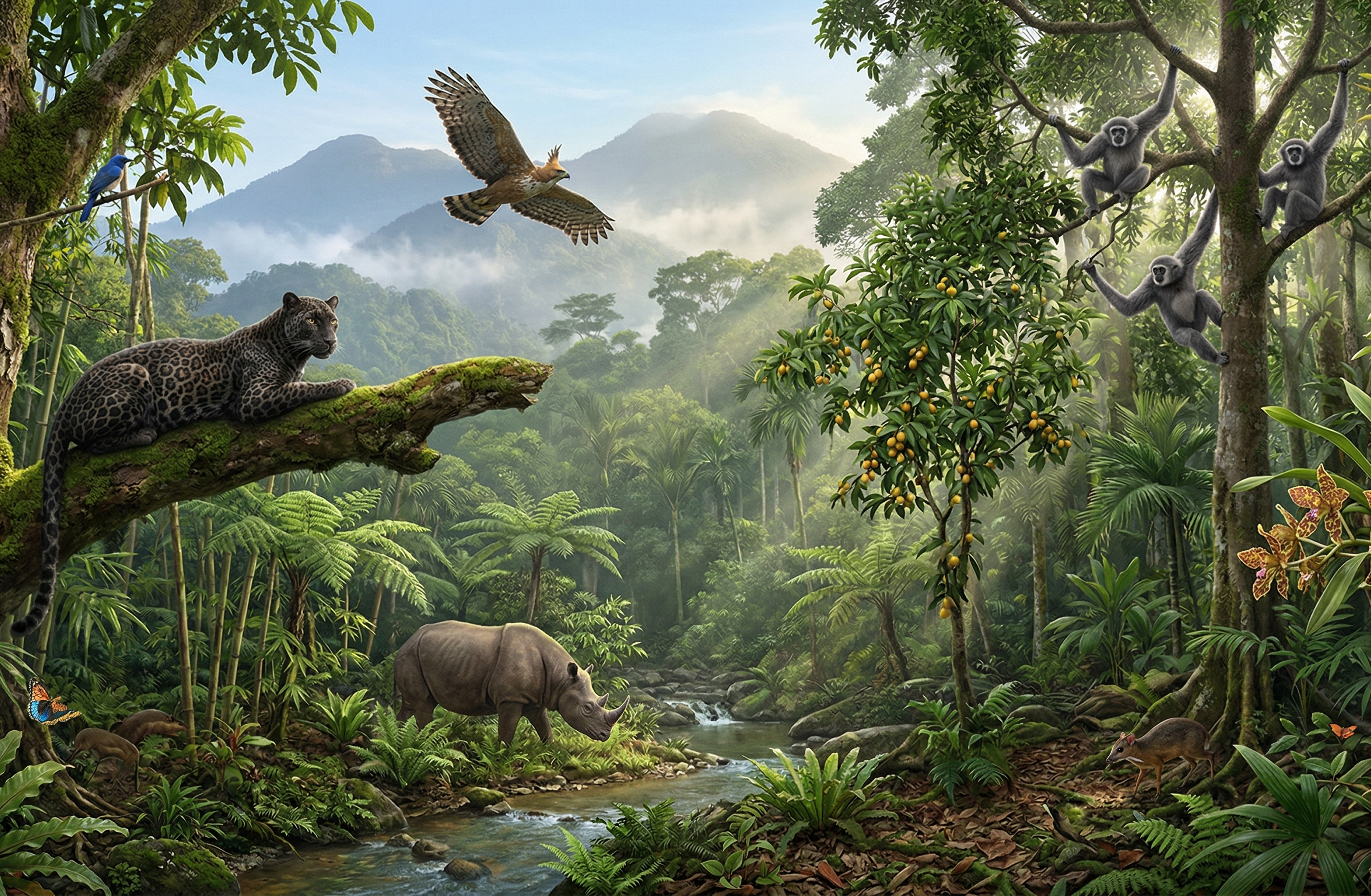 Landscape hutan tropis